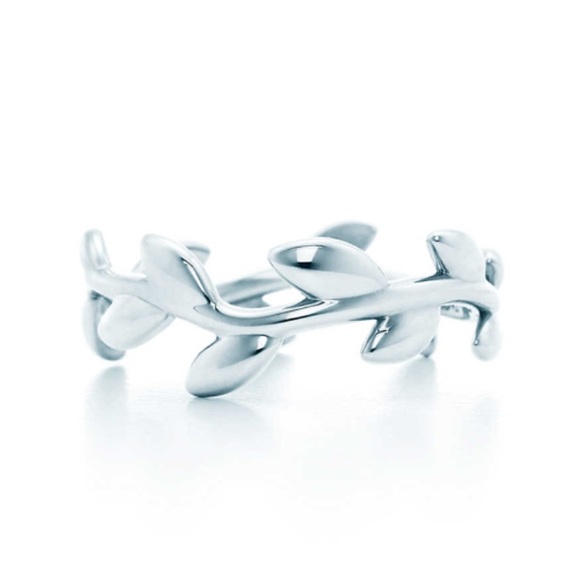 Tiffany Co Jewelry Paloma Picasso Olive Leaf Sterling Silver Ring Poshmark